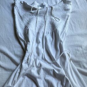 American Eagle Outfitters White halter dress